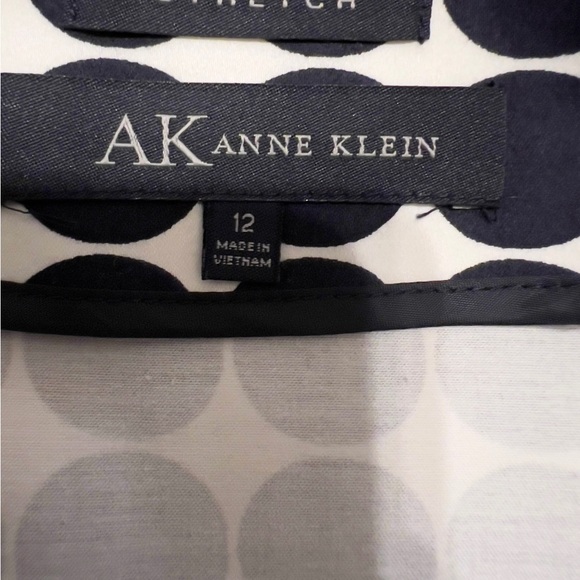 Anne Klein Blue and White Pencil Skirt Mini Length - Picture 4 of 5